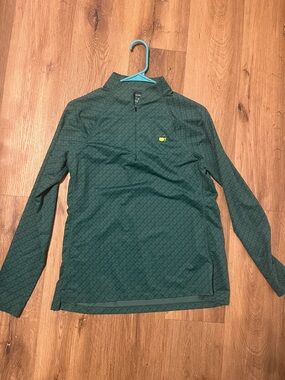 Masters Dark Green Quarter-Zip Pullover Jacket